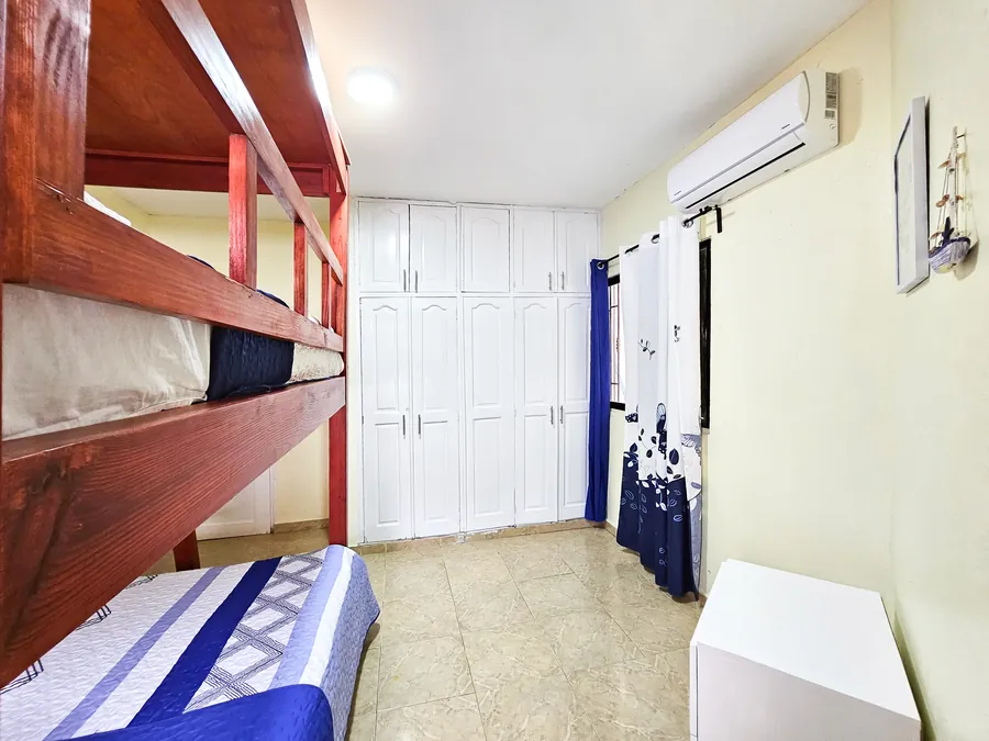 Fitted wardrobes in the bunk room